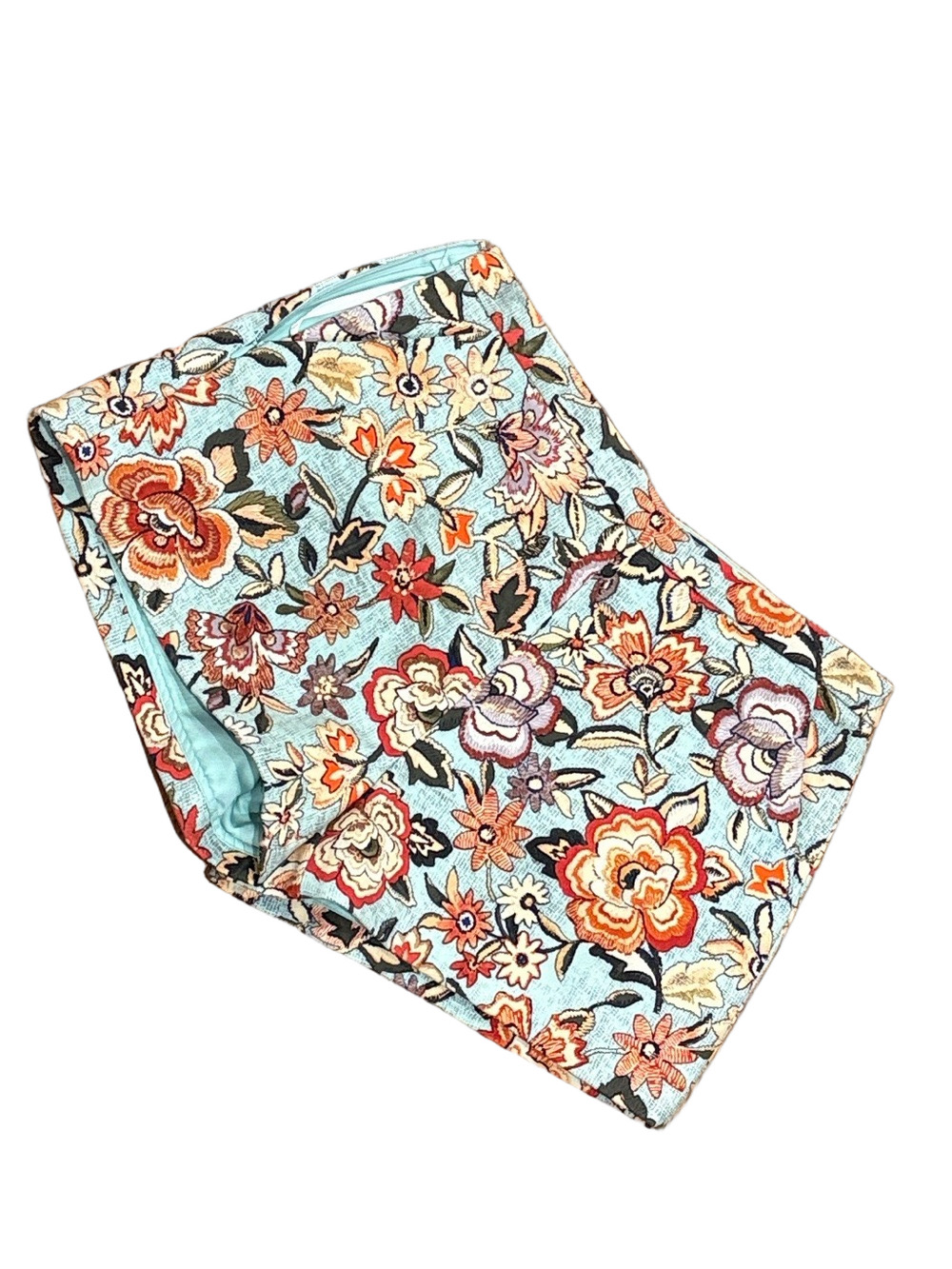Ochirly Boho Floral Shorts Side Zip with Pockets | Size Medium